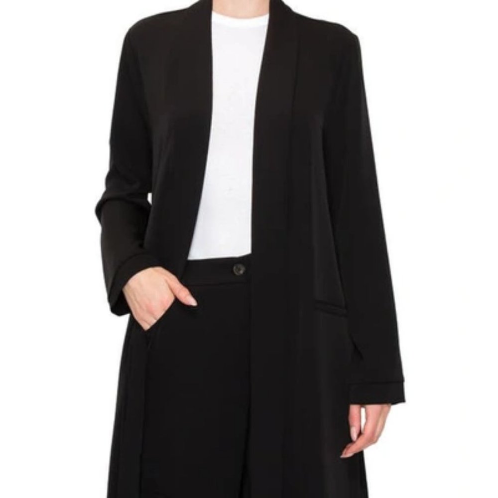 NWT MELLODAY Open Front Duster Sweater S